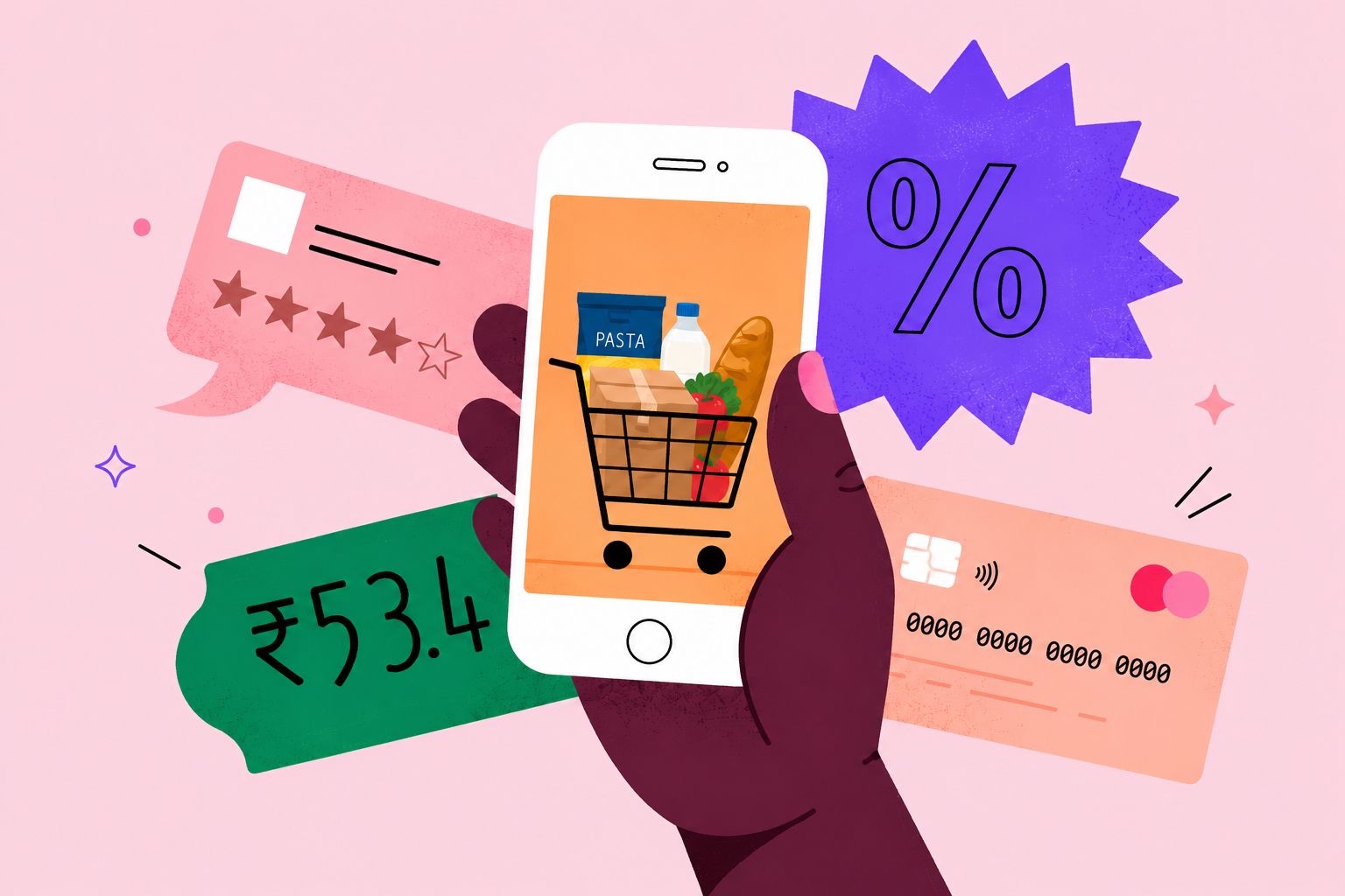 Shopping with a credit card